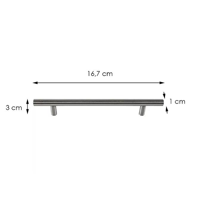 Möbelgriff Gebürstetes Nickel Reling Re-10-0160-G0007 R160