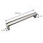 Möbelgriff Gebürstetes Nickel Hd 180/160 Inox (160),2