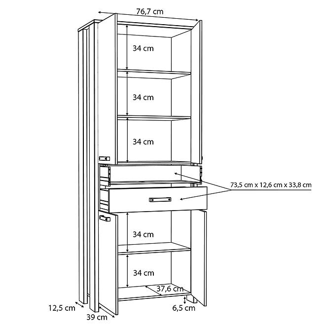 Schrank SYMMACH 2S4D CLFR726-C546