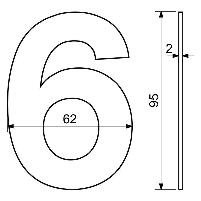 Edelstahl Nummer Schwarz  6 Rn.95l