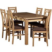 Esszimmer Set Uranos 1+6 St28 140/80/180 W-114 Eiche Artisan