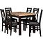 Esszimmer Set Artemida 1+6 St45 140/80 W-114 Eiche Wotan/Schwarz
