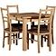 Esszimmer Set Eos 1+4 St44 80/80 W-130 Wotan/Weiß