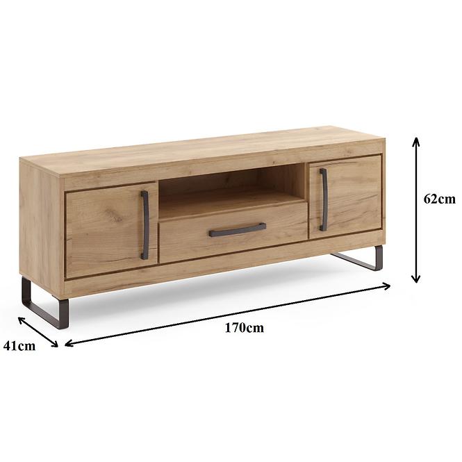 TV Tisch Capri C18 Craft Gold