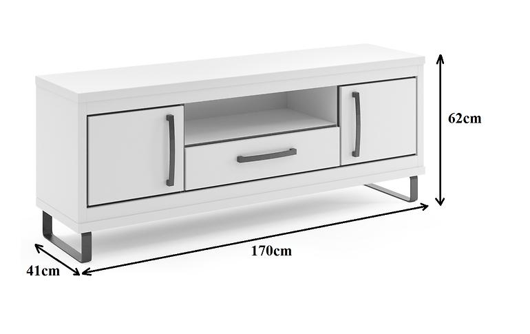 Tv Tisch Capri C18 Weiß