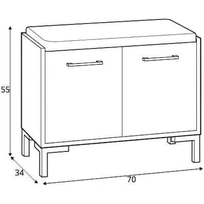 Garderobe Nevio II eiche artisan