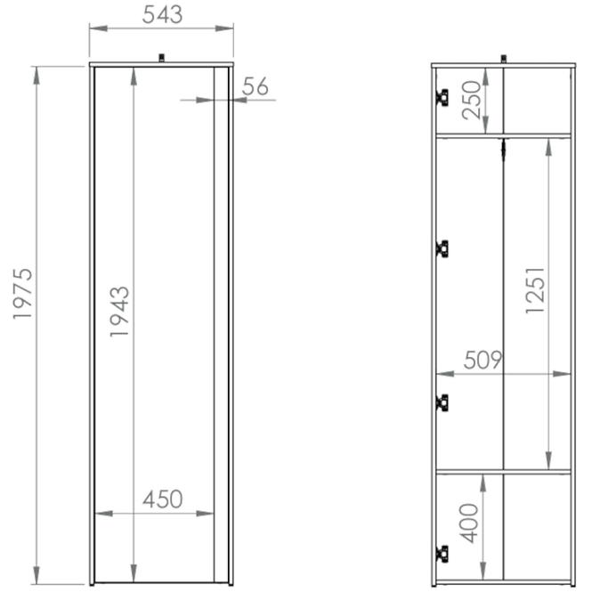 Garderobe Hyga I kiefer