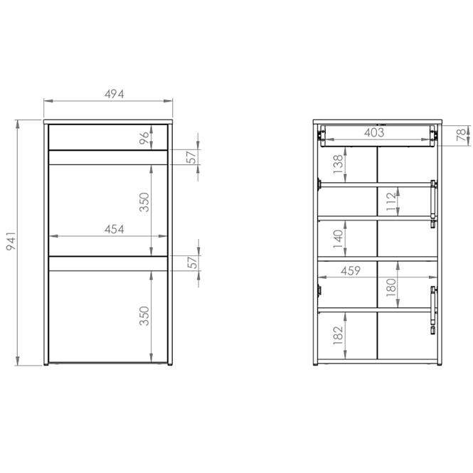 GARDEROBE HYGA II KIEFER