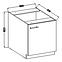 Küchenzeile Lara 60d 1f Bb Mdf  Weiß Glänzend,2