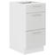 Küchenzeile Lara 40d 3s Bb Mdf  Weiß Glänzend