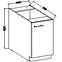Küchenzeile Lara 40d 1f Bb Mdf  Weiß Glänzend,2