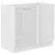 Küchenzeile Lara 105 Nd 1f Bb Mdf  Weiß Glänzend