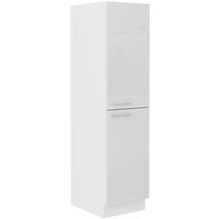 Küchenzeile Lara 30dk-162 Cargo 1f Bb Mdf Weiß Glänzend