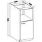 Küchenzeile Lara 60dkpl-162 1f Bb Mdf  Weiß Glänzend,2