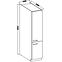 Küchenzeile Lara 40dk-210 2f Bb Mdf  Weiß Glänzend,2