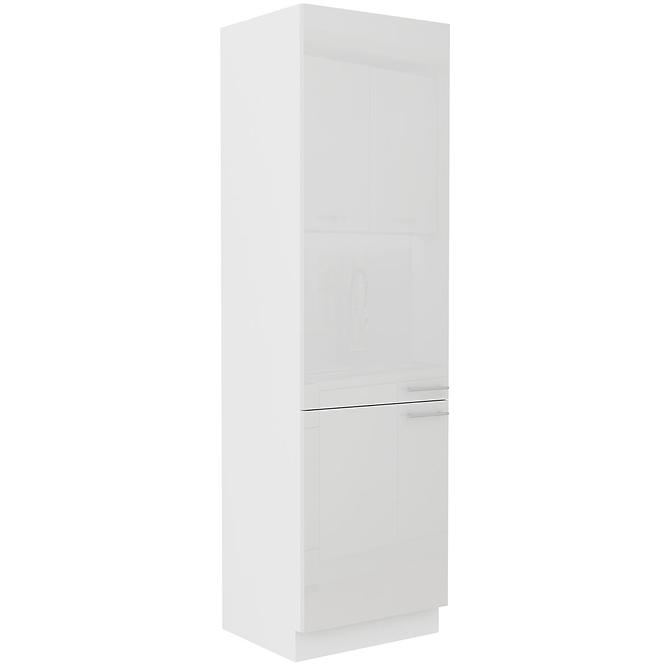 Küchenzeile Lara 60dk-210 2f Bb Mdf  Weiß Glänzend