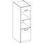 Küchenzeile Lara 60dpm-210 2f Bb Mdf  Weiß Glänzend,3