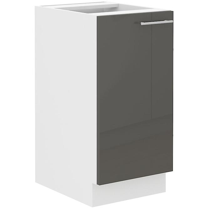 Küchenzeile Lara 40d 1f Bb Mdf Grau  Glänzend