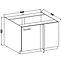 Küchenzeile Lara 105 Nd 1f Bb Mdf Grau  Glänzend,2