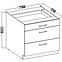 Küchenzeile Lara 80d 3s Bb Mdf Grau  Glänzend,2