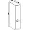 Küchenzeile Lara 40dk-210 2f Bb Mdf Grau  Glänzend,2