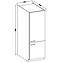 Küchenzeile Lara 60dk-210 2f Bb Mdf Grau  Glänzend,2