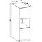 Küchenzeile Lara 60dp-210 2f Bb Mdf Grau  Glänzend,2