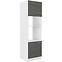 Küchenzeile Lara 60dpm-210 2f Bb Mdf Grau  Glänzend
