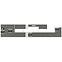 Küchenzeile Lara 60dpm-210 2f Bb Mdf Grau  Glänzend,4