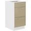 Küchenzeile Lara 40d 3s Bb Mdf Cappuccino Glänzend
