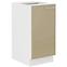 Küchenzeile Lara 40d 1f Bb Mdf Cappuccino Glänzend