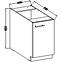 Küchenzeile Lara 40d 1f Bb Mdf Cappuccino Glänzend,2