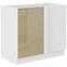 Küchenzeile Lara 105 Nd 1f Bb Mdf Cappuccino Glänzend