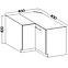 Küchenzeile Lara 105 Nd 1f Bb Mdf Cappuccino Glänzend,2