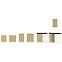 Küchenzeile Lara 80d 3s Bb Mdf Cappucino Glänzend,4