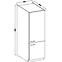 Küchenzeile Lara 60dk-210 2f Bb Mdf Cappuccino Glänzend,2