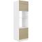 Küchenzeile Lara 60dpm-210 2f Bb Mdf Cappuccino Glänzend