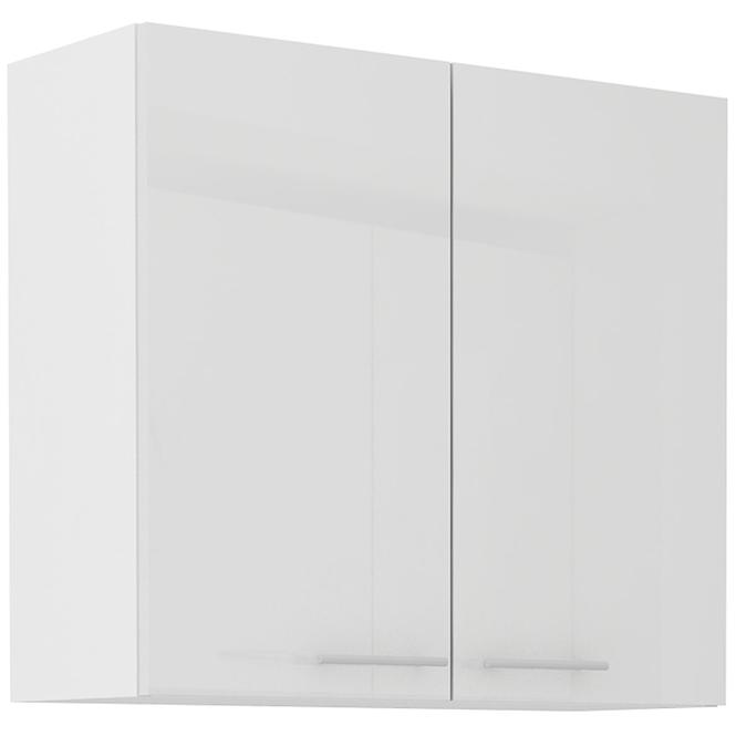 Küchenzeile Lara 80g-72 2f Mdf  Weiß Glänzend