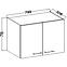Küchenzeile Lara 80g-72 2f Mdf  Weiß Glänzend,2