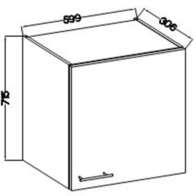 Küchenzeile Lara 60g-72 1f Mdf  Weiß Glänzend,2