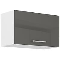 Küchenzeile Lara 60gu-36 1f Mdf Grau Glänzend