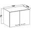 Küchenzeile Lara 80g-72 2f Mdf Cappuccino Glänzend,2