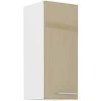 Küchenzeile Lara 30g-72 1f Mdf Cappuccino Glänzend
