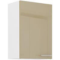 Küchenzeile Lara 50g-72 1f Mdf Cappuccino Glänzend
