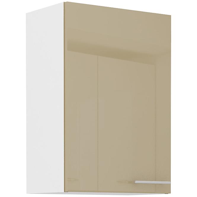 Küchenzeile Lara 50g-72 1f Mdf Cappuccino Glänzend