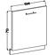 Küchenzeile Lara Front Zm.713x596 Mdf Weiß Glänzend,2