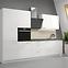 Küchenzeile Lara Front Zm.713x596 Mdf Weiß Glänzend,6