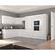 Küchenzeile Lara Front Zm.713x596 Mdf Weiß Glänzend,7