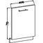 Küchenzeile Lara Front Zm.713x446 Mdf Weiß Glänzend,2