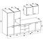 Küchenzeile Lara 310 Mdf Cappuccino Glänzend ohne Arbeitsplatte,2